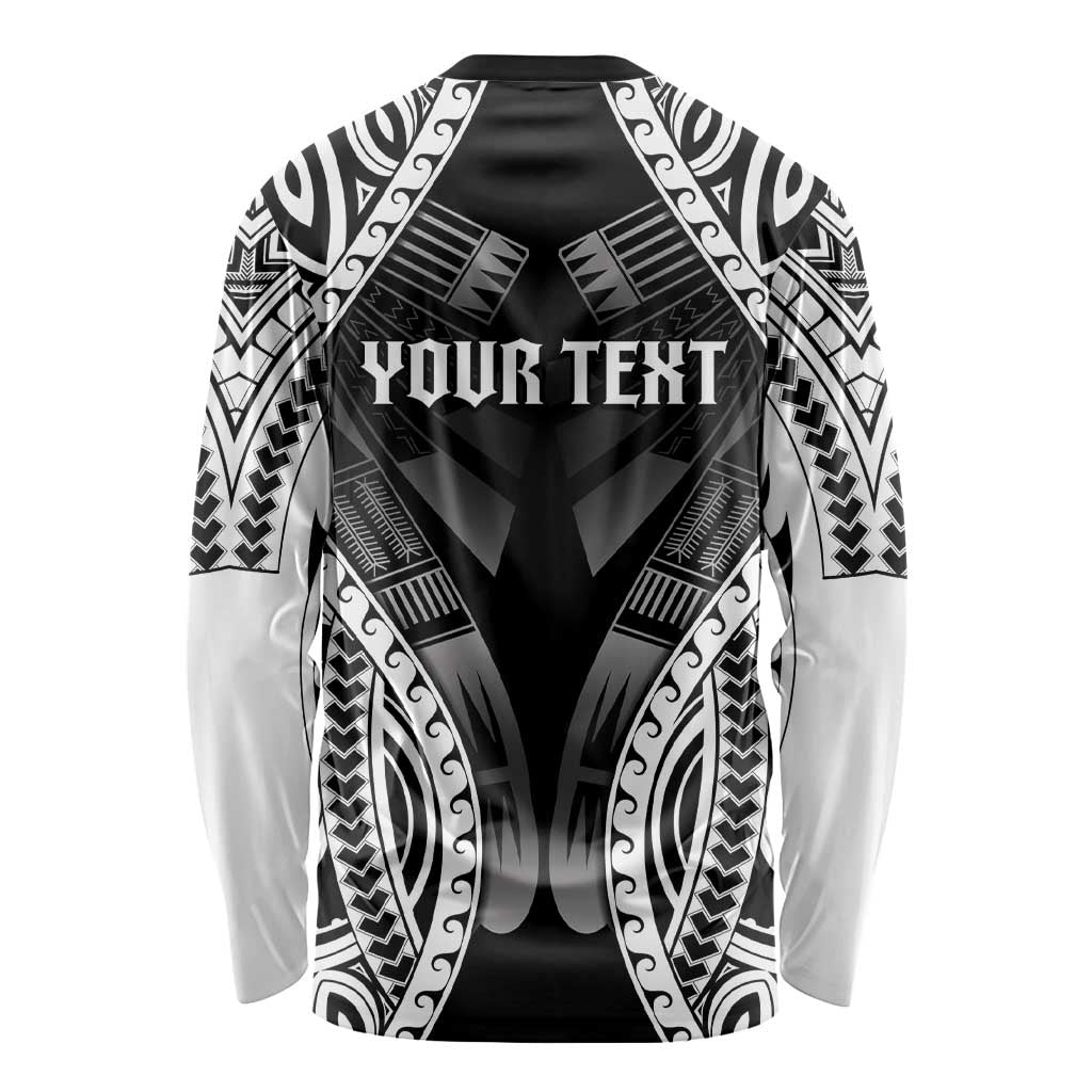 Personalised Remember Samoa Black Saturday Long Sleeve Shirt Samoa Mo Samoa - Polynesian Pride