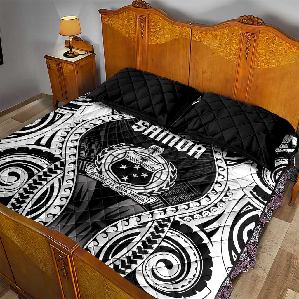 Remember Samoa Black Saturday Quilt Bed Set Samoa Mo Samoa - Polynesian Pride