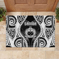 Remember Samoa Black Saturday Rubber Doormat Samoa Mo Samoa - Polynesian Pride