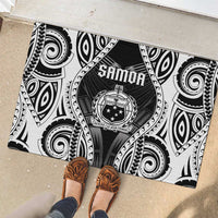 Remember Samoa Black Saturday Rubber Doormat Samoa Mo Samoa - Polynesian Pride