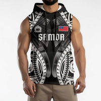 Personalised Remember Samoa Black Saturday Sleeveless Hoodie Samoa Mo Samoa - Polynesian Pride
