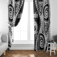 Remember Samoa Black Saturday Window Curtain Samoa Mo Samoa - Polynesian Pride