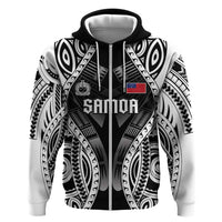 Personalised Remember Samoa Black Saturday Zip Hoodie Samoa Mo Samoa - Polynesian Pride