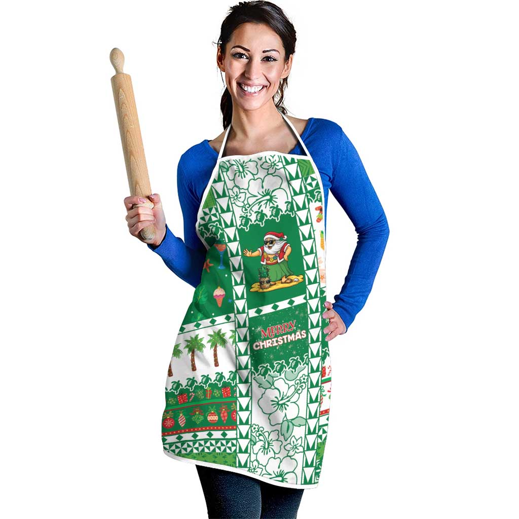 Norfolk Island Christmas Apron Festive Beach Vibes - Polynesian Pride