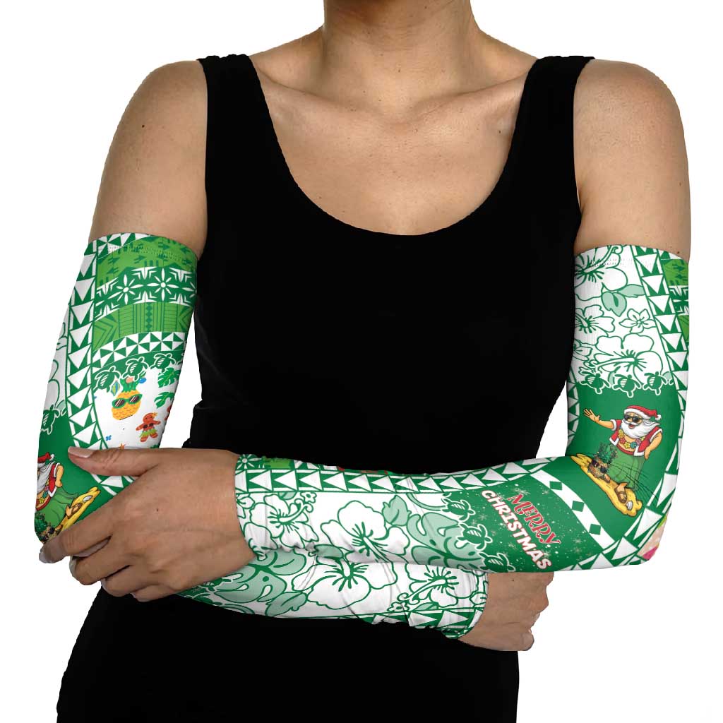 Norfolk Island Christmas Arm Sleeves Festive Beach Vibes - Polynesian Pride