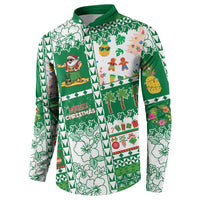 Norfolk Island Christmas Button Sweatshirt Festive Beach Vibes - Polynesian Pride