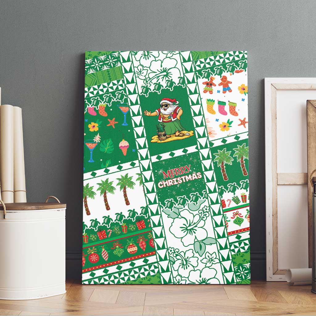Norfolk Island Christmas Canvas Wall Art Festive Beach Vibes - Polynesian Pride