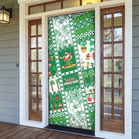 Norfolk Island Christmas Door Cover Festive Beach Vibes - Polynesian Pride