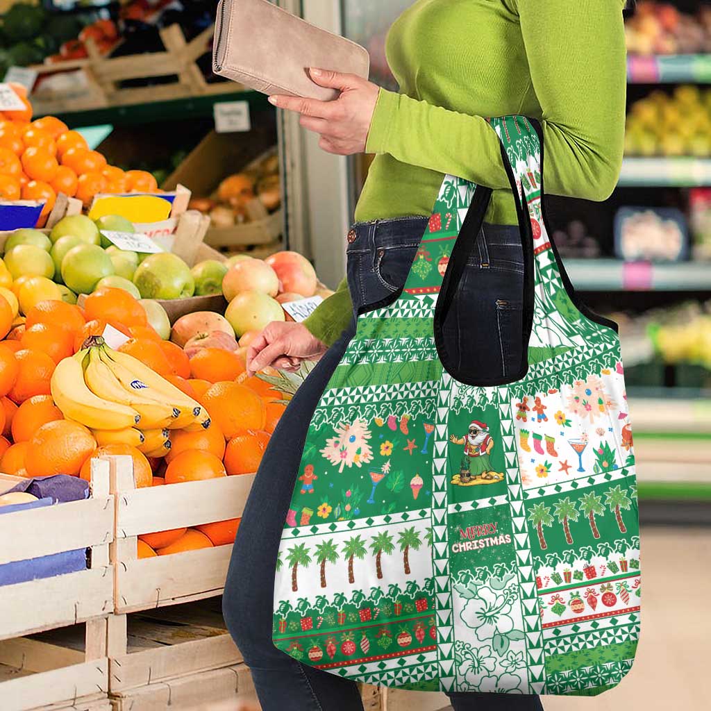 Norfolk Island Christmas Grocery Bag Festive Beach Vibes - Polynesian Pride