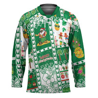 Norfolk Island Christmas Hockey Jersey Festive Beach Vibes - Polynesian Pride