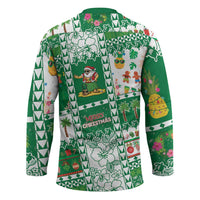 Norfolk Island Christmas Hockey Jersey Festive Beach Vibes - Polynesian Pride