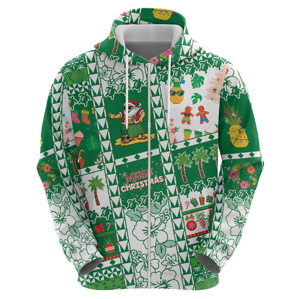 Norfolk Island Christmas Hoodie Festive Beach Vibes - Polynesian Pride