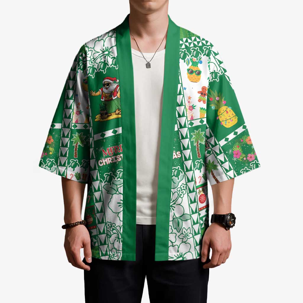 Norfolk Island Christmas Kimono Festive Beach Vibes - Polynesian Pride