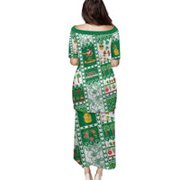 Norfolk Island Christmas Puletasi Festive Beach Vibes - Polynesian Pride