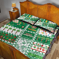 Norfolk Island Christmas Quilt Bed Set Festive Beach Vibes - Polynesian Pride