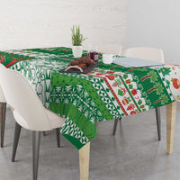 Norfolk Island Christmas Tablecloth Festive Beach Vibes - Polynesian Pride