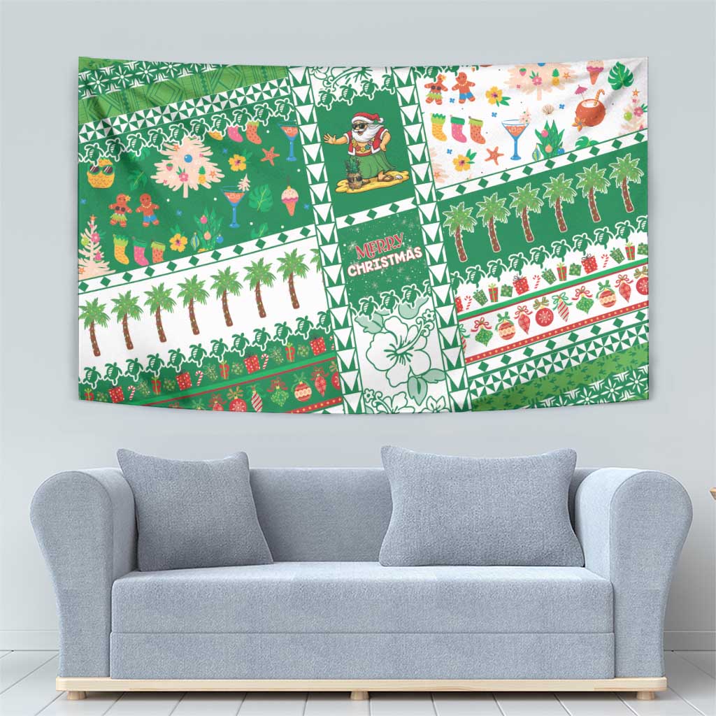 Norfolk Island Christmas Tapestry Festive Beach Vibes - Polynesian Pride