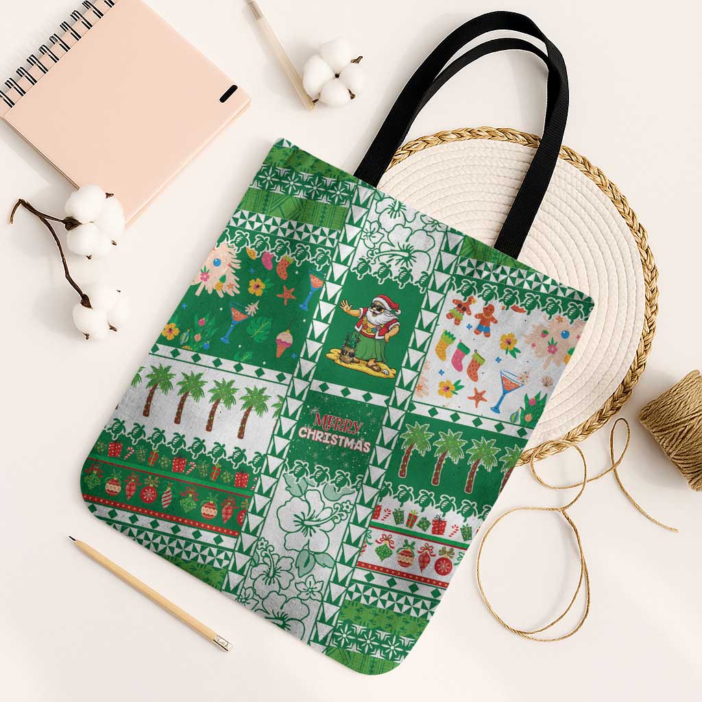 Norfolk Island Christmas Tote Bag Festive Beach Vibes - Polynesian Pride