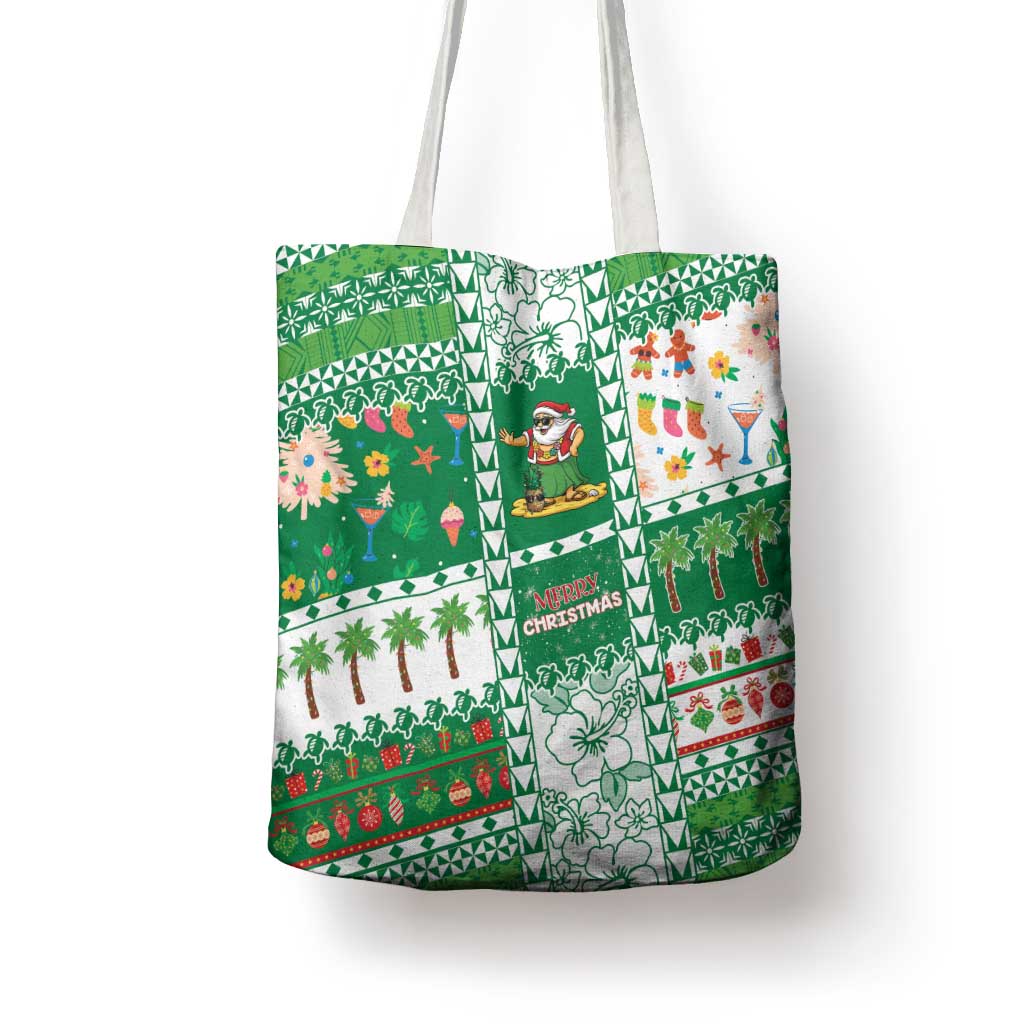 Norfolk Island Christmas Tote Bag Festive Beach Vibes - Polynesian Pride