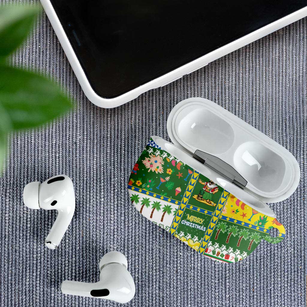 Pitcairn Islands Christmas AirPods Case Festive Beach Vibes - Polynesian Pride