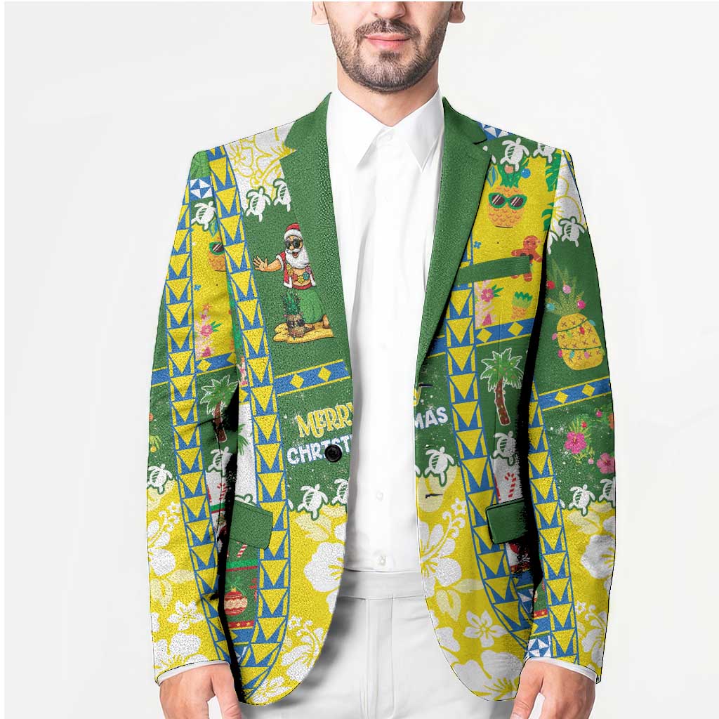 Pitcairn Islands Christmas Blazer Festive Beach Vibes - Polynesian Pride