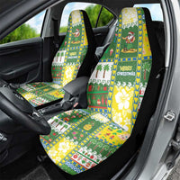 Pitcairn Islands Christmas Car Seat Cover Festive Beach Vibes - Polynesian Pride
