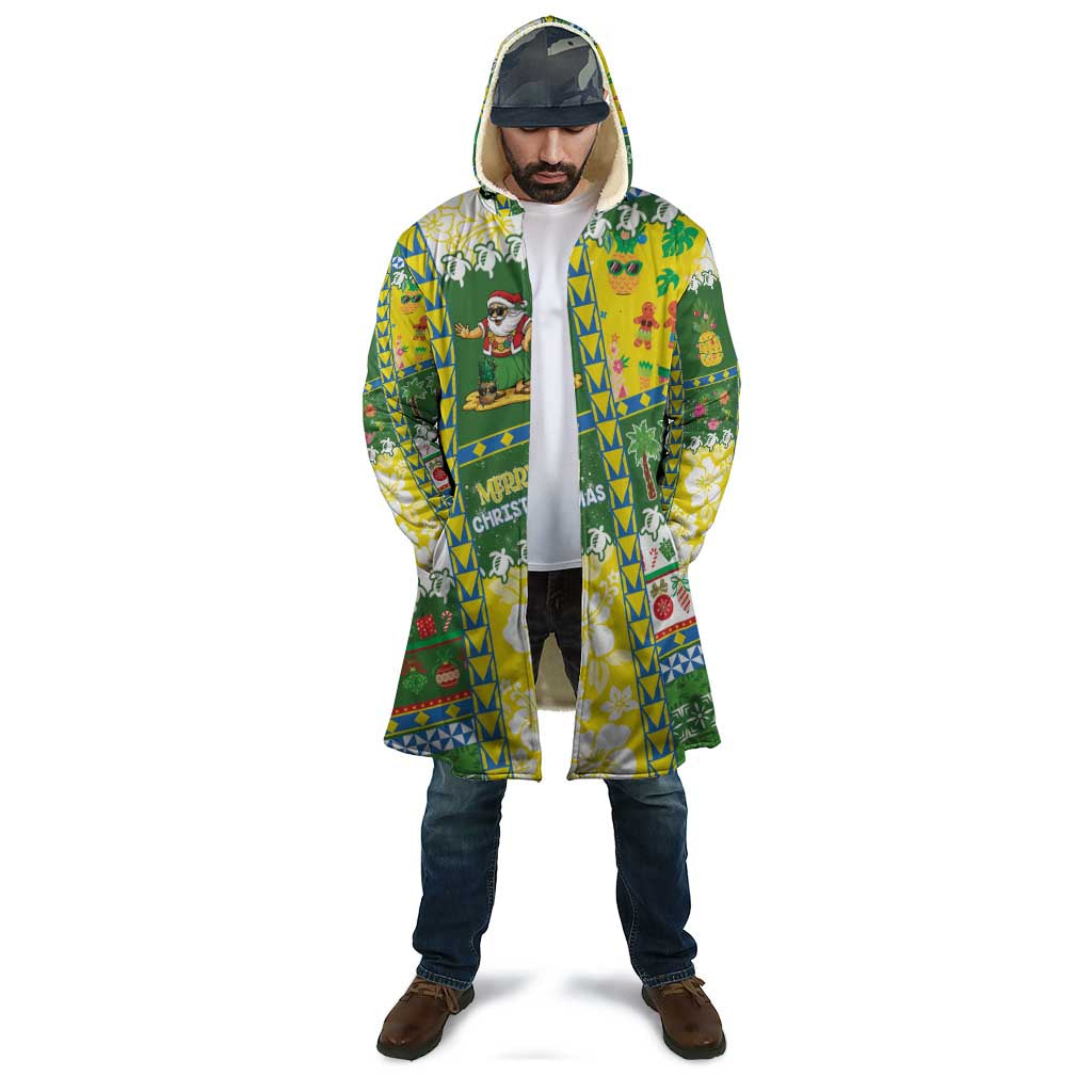 Pitcairn Islands Christmas Cloak Festive Beach Vibes - Polynesian Pride