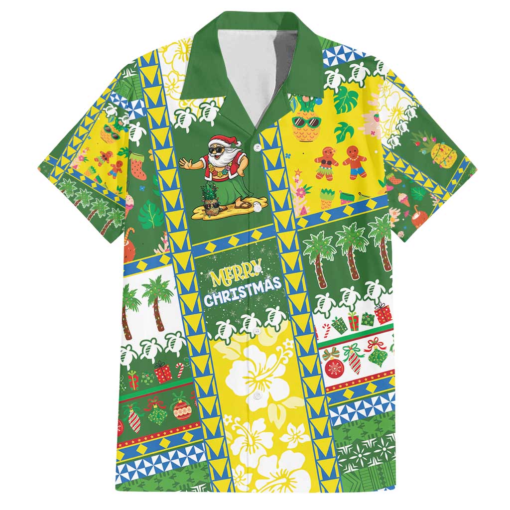 Pitcairn Islands Christmas Family Matching Long Sleeve Bodycon Dress and Hawaiian Shirt Festive Beach Vibes - Polynesian Pride