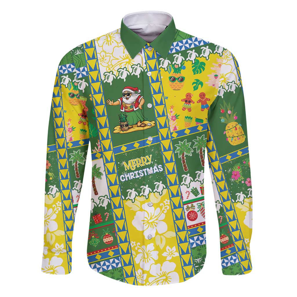 Pitcairn Islands Christmas Family Matching Puletasi and Hawaiian Shirt Festive Beach Vibes - Polynesian Pride