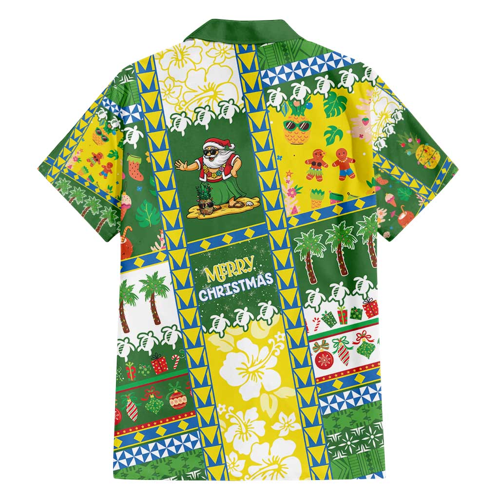Pitcairn Islands Christmas Family Matching Summer Maxi Dress and Hawaiian Shirt Festive Beach Vibes - Polynesian Pride