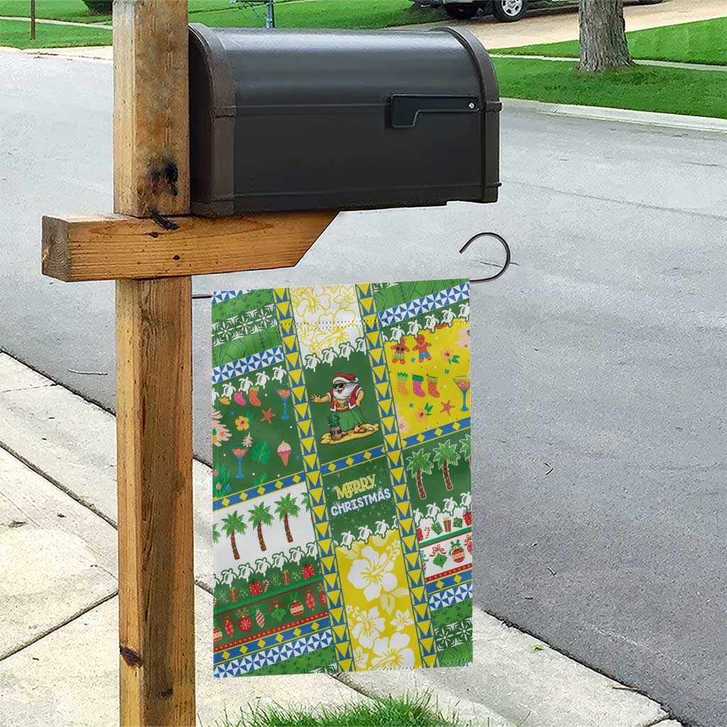 Pitcairn Islands Christmas Garden Flag Festive Beach Vibes - Polynesian Pride