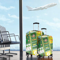 Pitcairn Islands Christmas Luggage Cover Festive Beach Vibes - Polynesian Pride