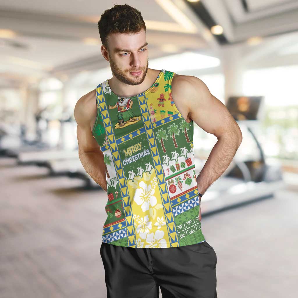 Pitcairn Islands Christmas Men Tank Top Festive Beach Vibes - Polynesian Pride