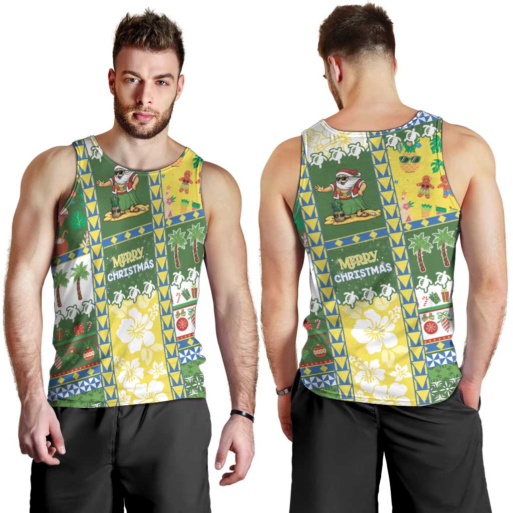 Pitcairn Islands Christmas Men Tank Top Festive Beach Vibes - Polynesian Pride
