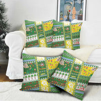 Pitcairn Islands Christmas Pillow Cover Festive Beach Vibes - Polynesian Pride
