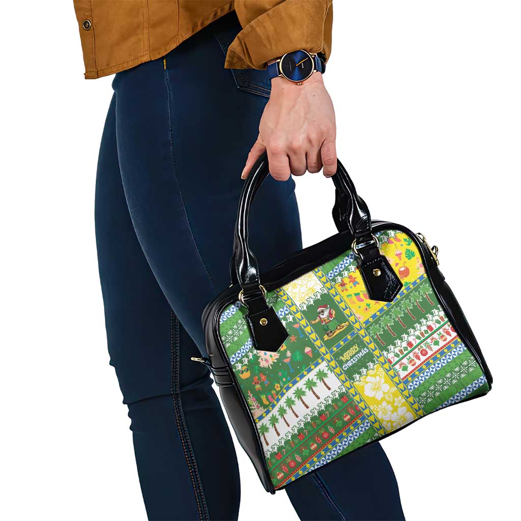 Pitcairn Islands Christmas Shoulder Handbag Festive Beach Vibes - Polynesian Pride