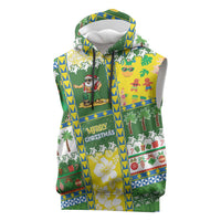 Pitcairn Islands Christmas Sleeveless Hoodie Festive Beach Vibes - Polynesian Pride