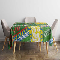 Pitcairn Islands Christmas Tablecloth Festive Beach Vibes - Polynesian Pride