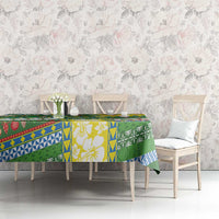 Pitcairn Islands Christmas Tablecloth Festive Beach Vibes - Polynesian Pride