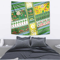 Pitcairn Islands Christmas Tapestry Festive Beach Vibes - Polynesian Pride