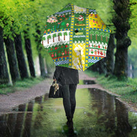 Pitcairn Islands Christmas Umbrella Festive Beach Vibes - Polynesian Pride