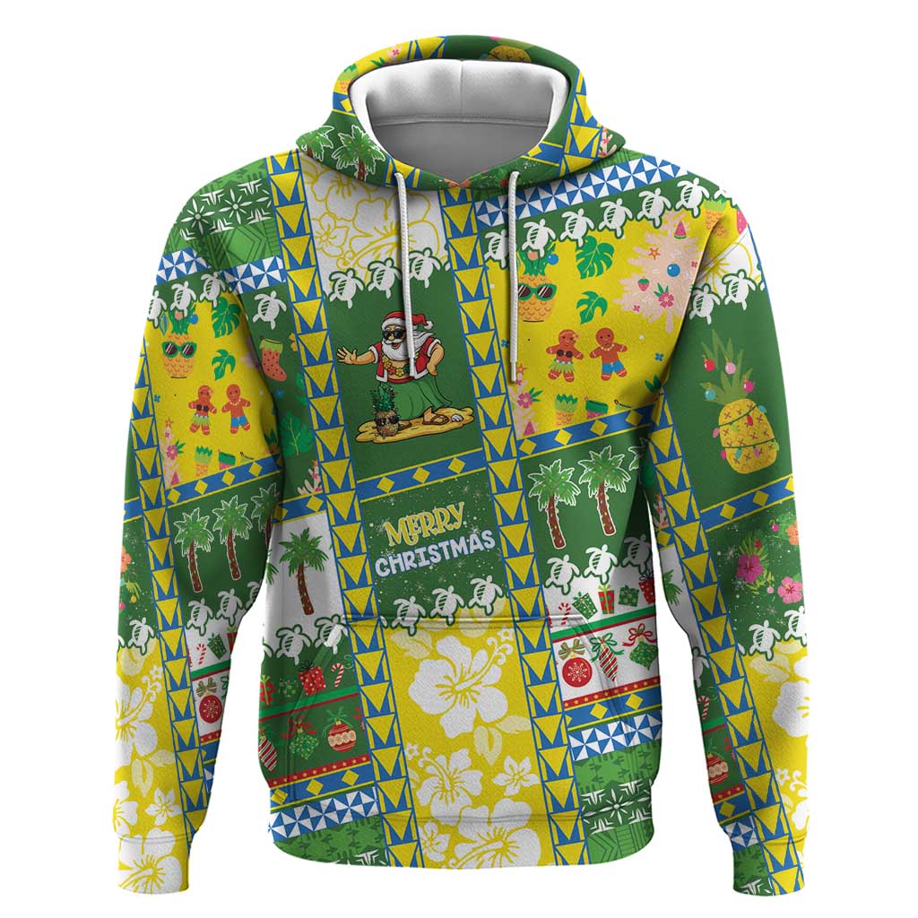 Pitcairn Islands Christmas Zip Hoodie Festive Beach Vibes - Polynesian Pride