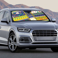 Tokelau Christmas Auto Sun Shade Festive Beach Vibes - Polynesian Pride