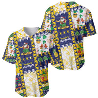 Tokelau Christmas Baseball Jersey Festive Beach Vibes - Polynesian Pride