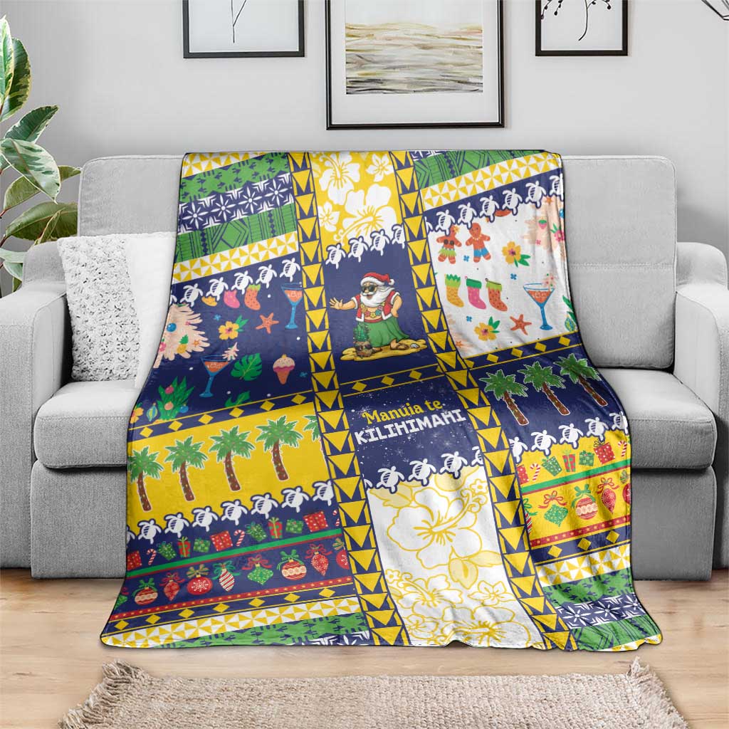 Tokelau Christmas Blanket Festive Beach Vibes - Polynesian Pride