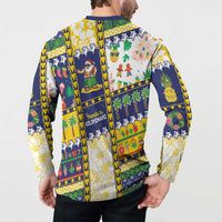 Tokelau Christmas Button Sweatshirt Festive Beach Vibes - Polynesian Pride