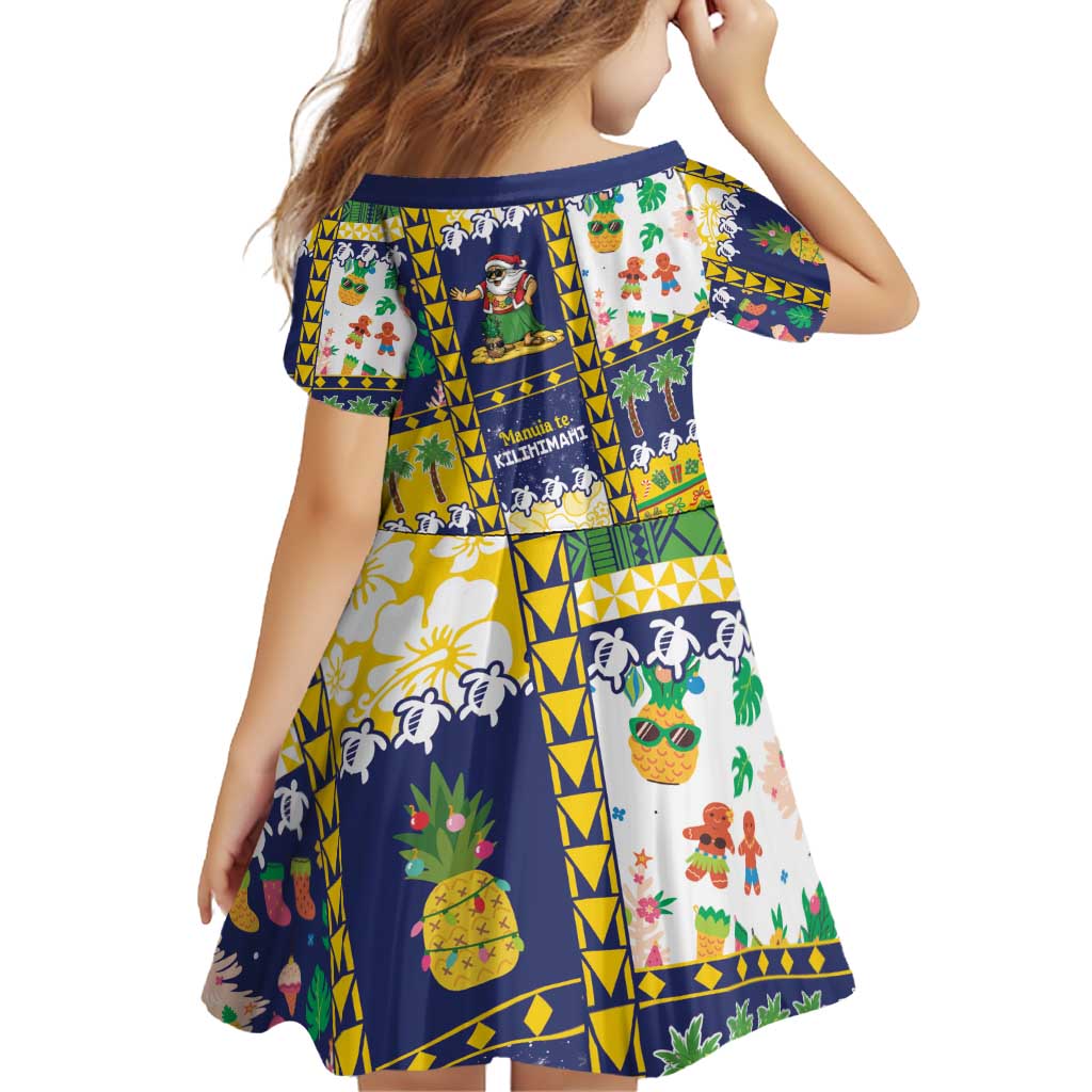 Tokelau Christmas Family Matching Off Shoulder Short Dress and Hawaiian Shirt Festive Beach Vibes - Polynesian Pride