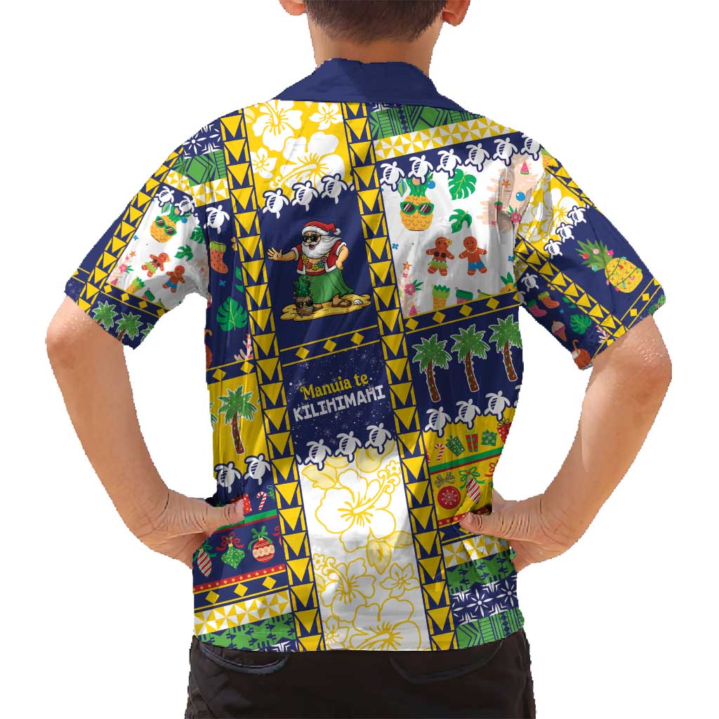 Tokelau Christmas Family Matching Puletasi and Hawaiian Shirt Festive Beach Vibes - Polynesian Pride