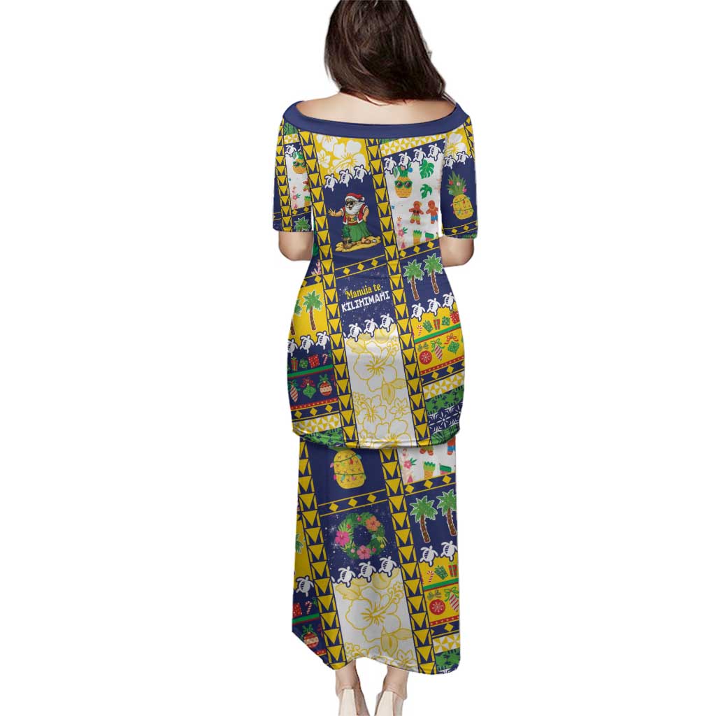 Tokelau Christmas Family Matching Puletasi and Hawaiian Shirt Festive Beach Vibes - Polynesian Pride