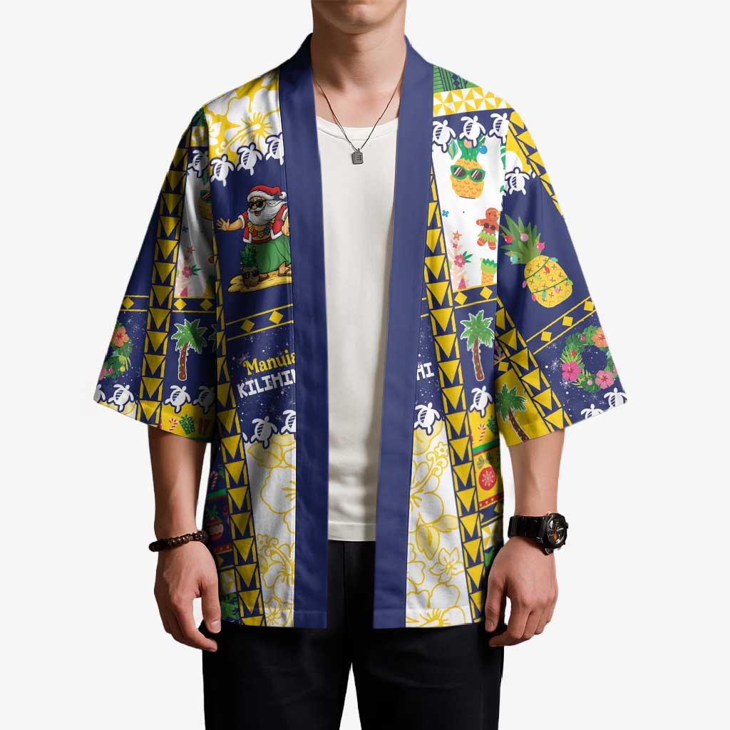 Tokelau Christmas Kimono Festive Beach Vibes - Polynesian Pride